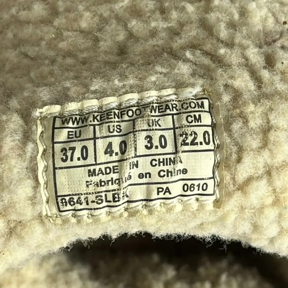Keen Auburn Boots Shoes Kids Girl 4 Knit Navajo Suede Wool Pull On Tall Winter